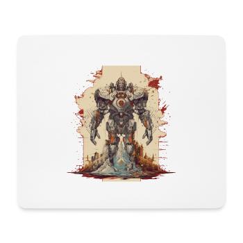Mecha - Tapis de souris (format paysage) - blanc - Devant