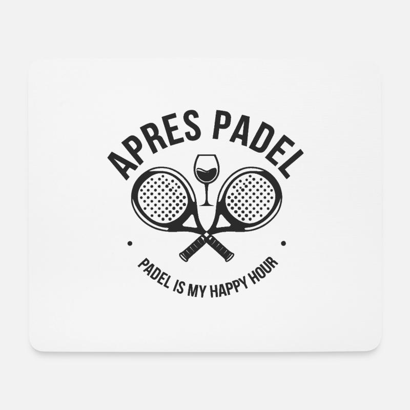 Apres Padel 2 - Mousepad (Querformat) - Weiß