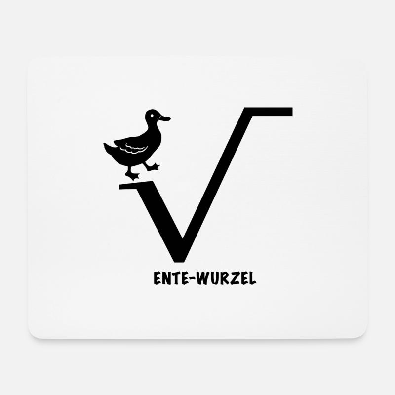 Ente Wurzel - Mousepad (Querformat) - Weiß