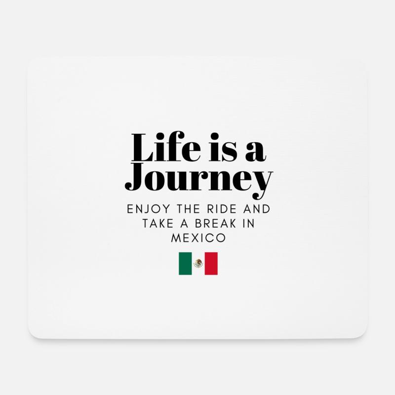 Mexico Urlaub - Mousepad (Querformat) - Weiß