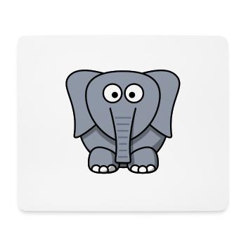 Elephant Elephant Circus - Mouse Pad (horizontal) - white - Front