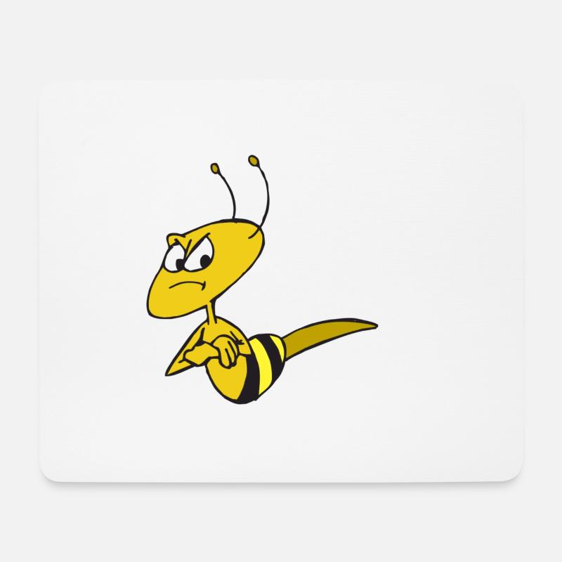 Wasp Knock Knock - Mouse Pad (horizontal) - white