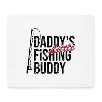 Daddy little fishing buddy - Mouse Pad (horizontal) - white - Front