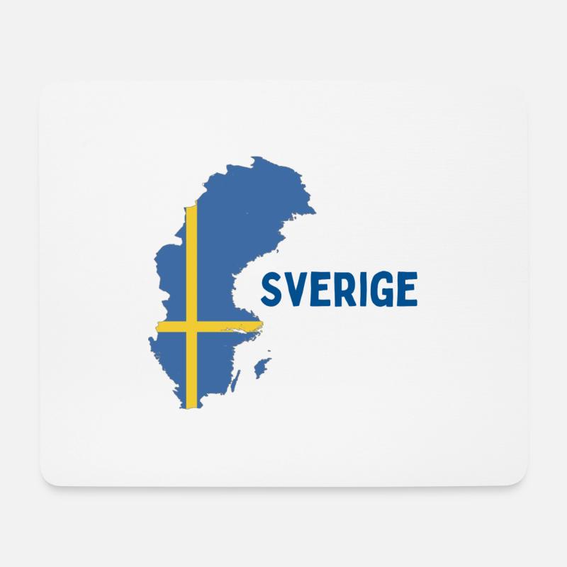 Sverige Schweden - Mousepad (Querformat) - Weiß