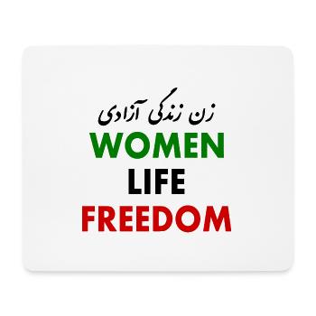 Women life freedom - Tapis de souris (format paysage) - blanc - Devant
