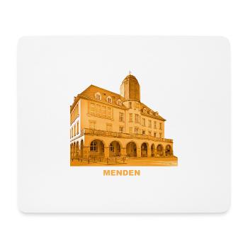 Hôtel de ville de Menden Sauerland Rhénanie-du-Nord-Westphalie - Tapis de souris (format paysage) - blanc - Devant