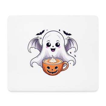 Ghost Ghost Halloween Pumpkin Bat Funny - Mouse Pad (horizontal) - white - Front