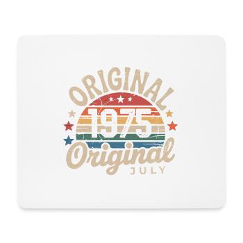 Original Juillet 1975 Anniversaire Vintage Retro - Tapis de souris (format paysage) - blanc - Devant