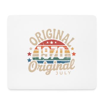 Original July 1970 Retro Vintage Birthday - Mouse Pad (horizontal) - white - Front
