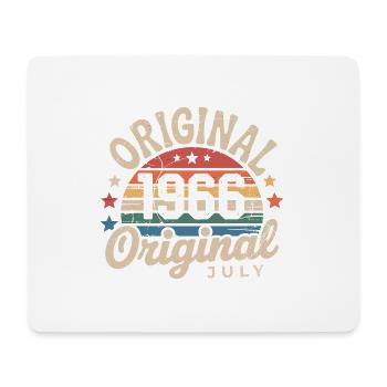 Original Juillet 1966 Anniversaire Vintage Retro - Tapis de souris (format paysage) - blanc - Devant