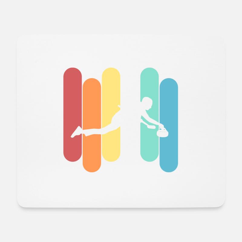 Curling - Mousepad (Querformat) - Weiß