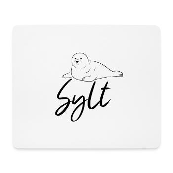 Sceau de Sylt - Tapis de souris (format paysage) - blanc - Devant