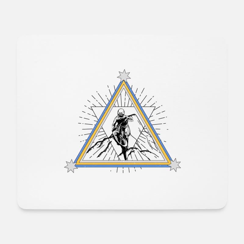 MTB - Mousepad (Querformat) - Weiß