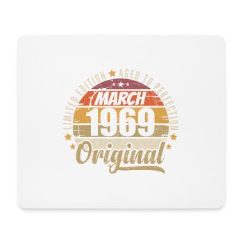 57. Anniversary 57 Years Limited Edition March 1969 - Mouse Pad (horizontal) - white - Front