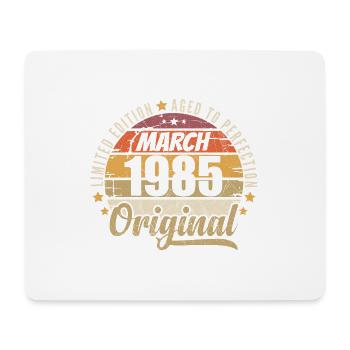 41. Anniversary 41 Years Limited Edition März 1985 - Mousepad (Querformat) - Weiß - Vorne