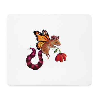 Fantastische Fledermaus - Mousepad (Querformat) - Weiß - Vorne