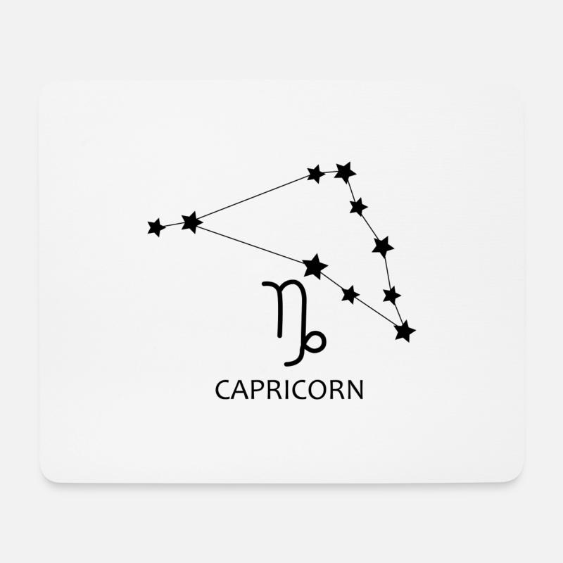 Horoskop Steinbock Sternbild Steinbock - Mousepad (Querformat) - Weiß