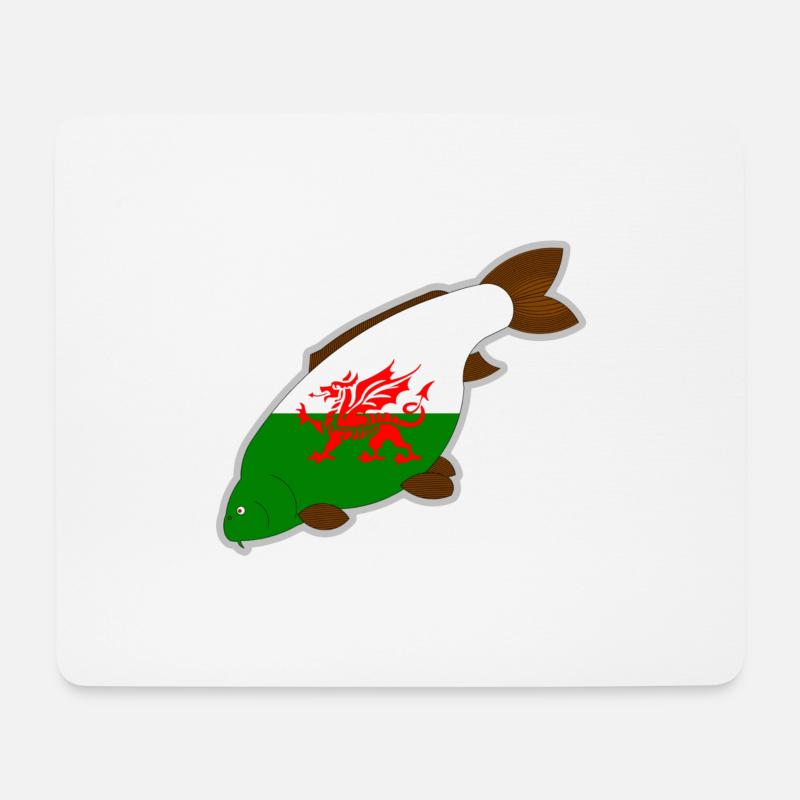 wales carp - Mouse Pad (horizontal) - white