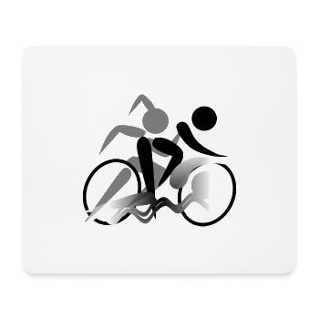 Triathlon - Mouse Pad (horizontal) - white - Front