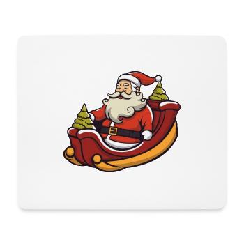 Santa Claus Logo - Mouse Pad (horizontal) - white - Front