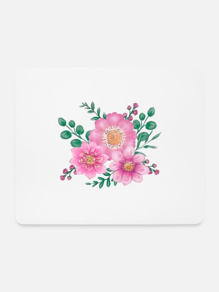 blossoms - Mouse Pad (horizontal) - white