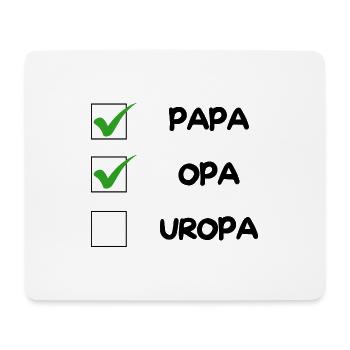 Liste de contrôle OPA - Tapis de souris (format paysage) - blanc - Devant