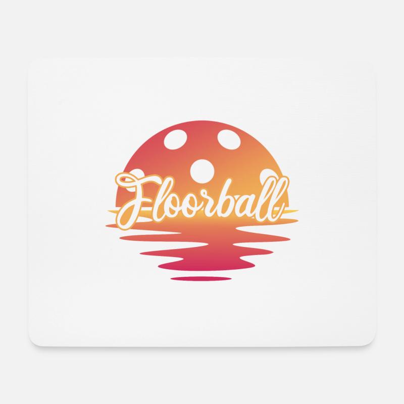 Floorball Unihockey FLOORBALL Floorball-FREIZEIT - Mousepad (Querformat) - Weiß