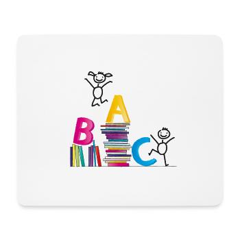 back to school - Mousepad (Querformat) - Weiß - Vorne