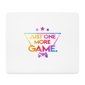 Just_one_more_game_-_étoile_ - Tapis de souris (format paysage) - blanc - Devant