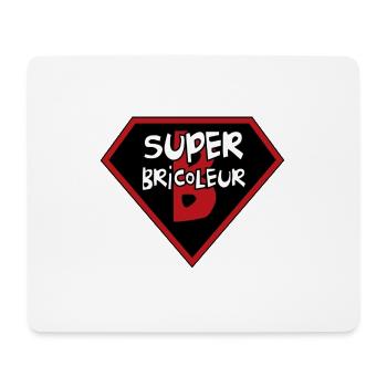Super-Heimwerker - Mousepad (Querformat) - Weiß - Vorne