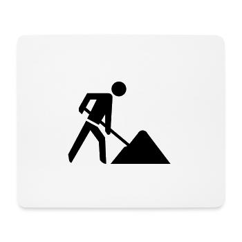 Building site - Mouse Pad (horizontal) - white - Front