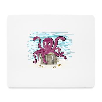 Schatz Oktopus - Mousepad (Querformat) - Weiß - Vorne