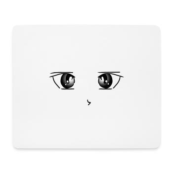yeux manga - Tapis de souris (format paysage) - blanc - Devant