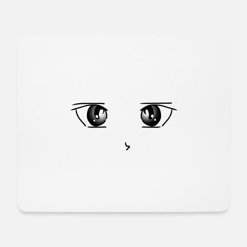 manga augen - Mousepad (Querformat) - Weiß