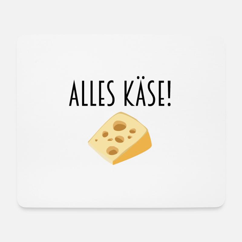 Alles Käse - Mousepad (Querformat) - Weiß