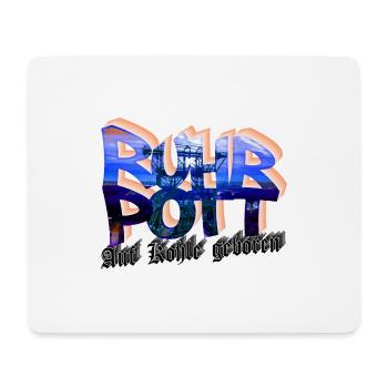 Ruhrpott - Auf Kohle geboren - Mousepad (Querformat) - Weiß - Vorne