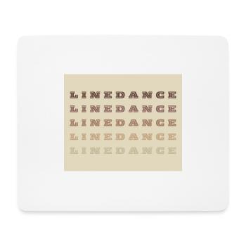 Line Dance Font - Mouse Pad (horizontal) - white - Front