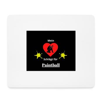 Paintball-Liebe - Mousepad (Querformat) - Weiß - Vorne