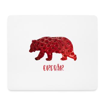 Erdbär - Mousepad (Querformat) - Weiß - Vorne