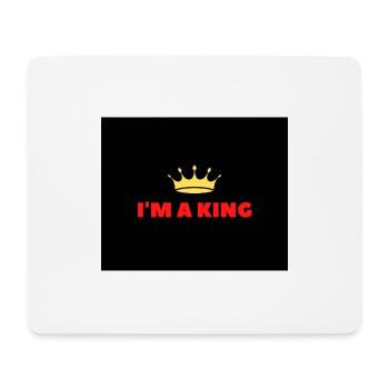 I am king - Mouse Pad (horizontal) - white - Front