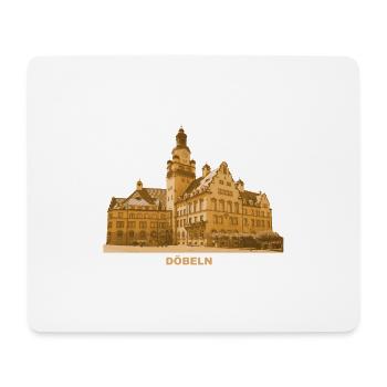Döbeln Rathaus Stiefelstadt Mittelsachsen Sachsen - Tapis de souris (format paysage) - blanc - Devant