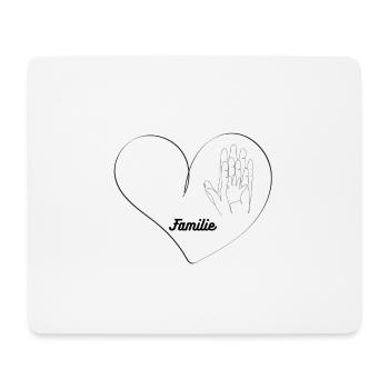 Familie - Mousepad (Querformat) - Weiß - Vorne