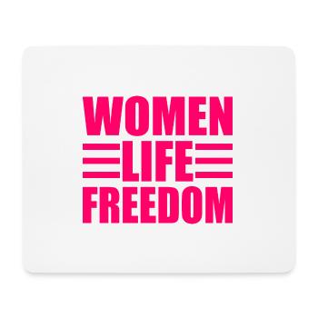 Women life freedom - Tapis de souris (format paysage) - blanc - Devant