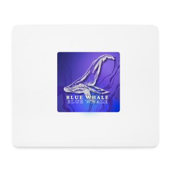 BLUE WHALE - Mousepad (Querformat) - Weiß - Vorne
