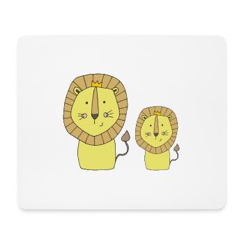 Leo father and son - Mouse Pad (horizontal) - white - Front