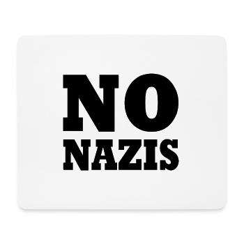 Pas de nazis - Tapis de souris (format paysage) - blanc - Devant