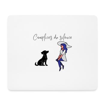 Design "mitschuldig am Schweigen" - Mousepad (Querformat) - Weiß - Vorne