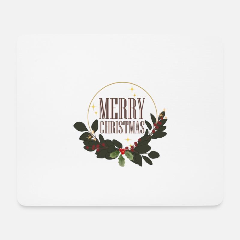 Merry Christmas 1 - Mousepad (Querformat) - Weiß