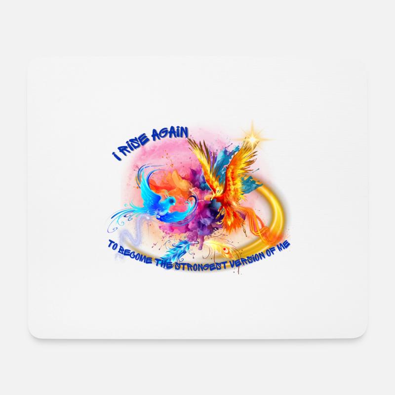 I rise again - Mousepad (Querformat) - Weiß