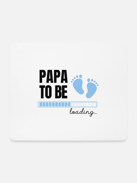 Papa to be - boy - Mouse Pad (horizontal) - white